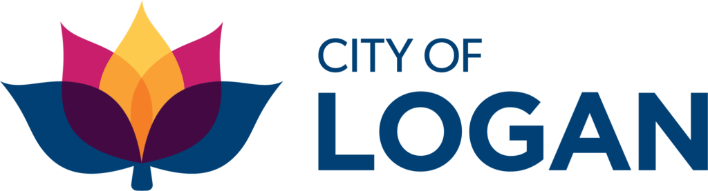 City_of_Logan | Investment Property Queensland City of Logan logo featuring a multicolored lotus beside the text CITY OF LOGAN in blue.