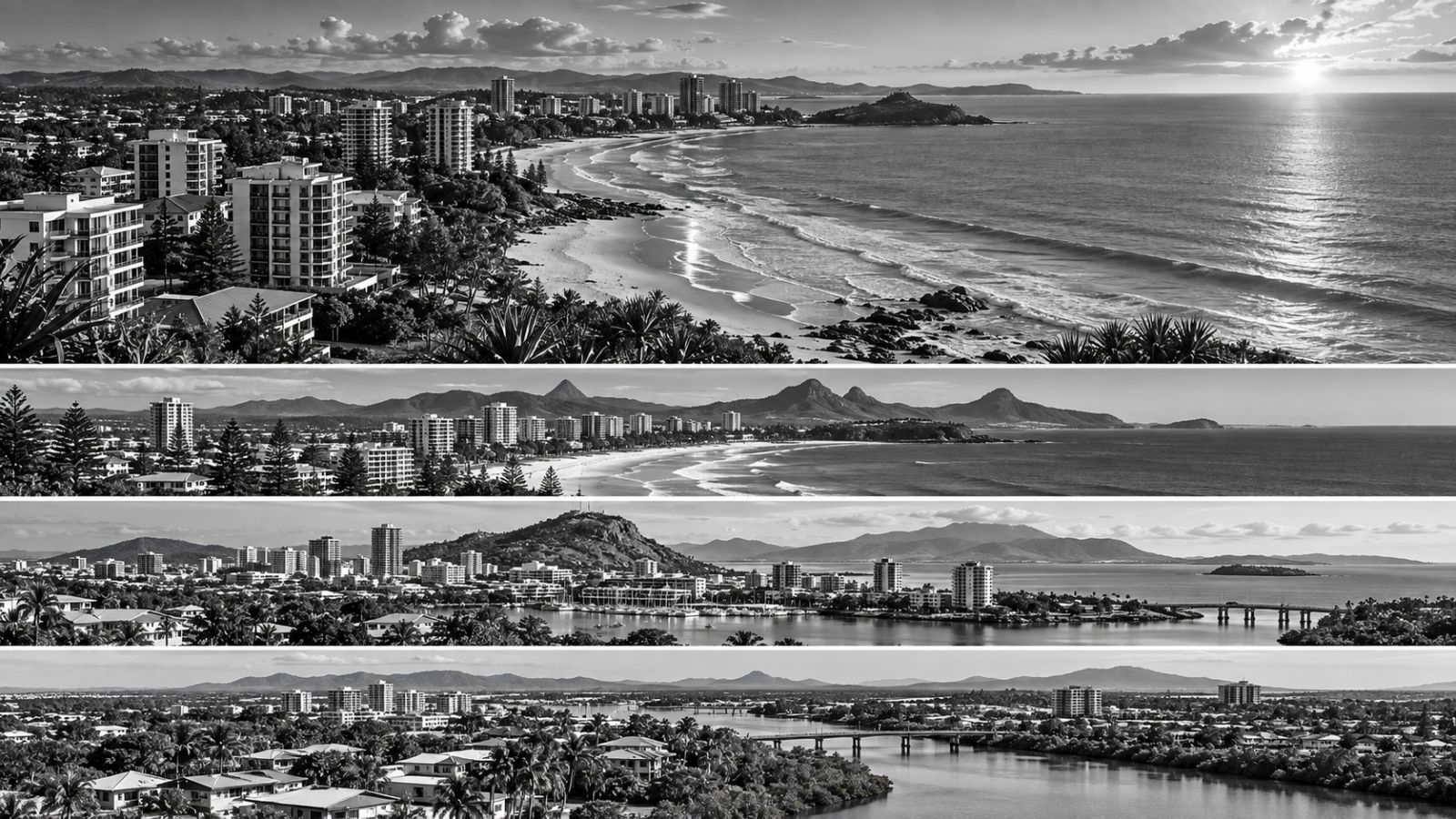 Queensland coastline and high-rise skyline