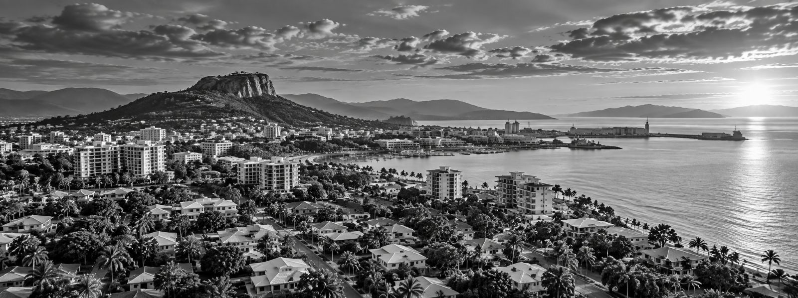 Townsville and Castle Hill from above